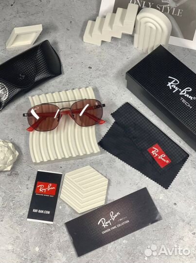 Очки Ray Ban Ferrari красные