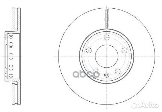 6328.10 диск тормозной передний 5 отв Audi A6