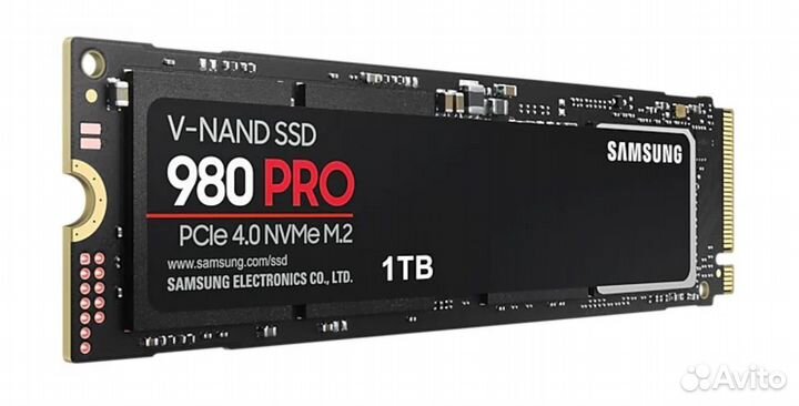 Твердотельный накопитель Samsung 980 PRO 1000 гб M.2 (MZ-V8P1T0BW)