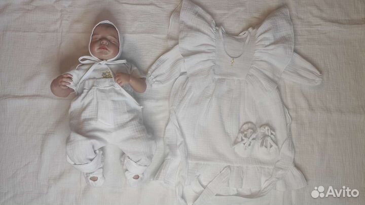 Муслиновый крестильный набор