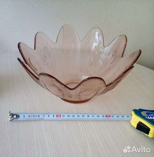 Ваза карамельное стекло