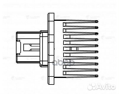 Резистор э/вент. отоп. для а/м Mitsubishi Lance