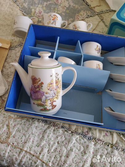 Винтажный чайный сервиз детский