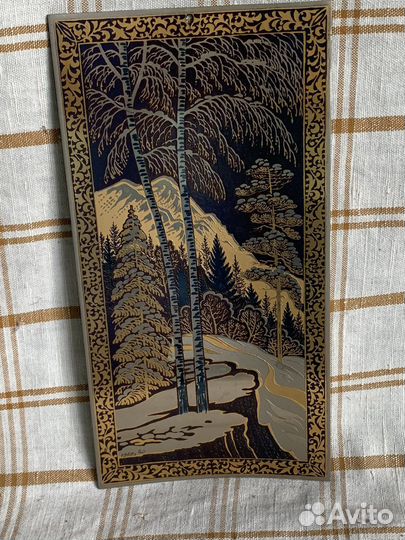 Златоустовская гравюра первый снег