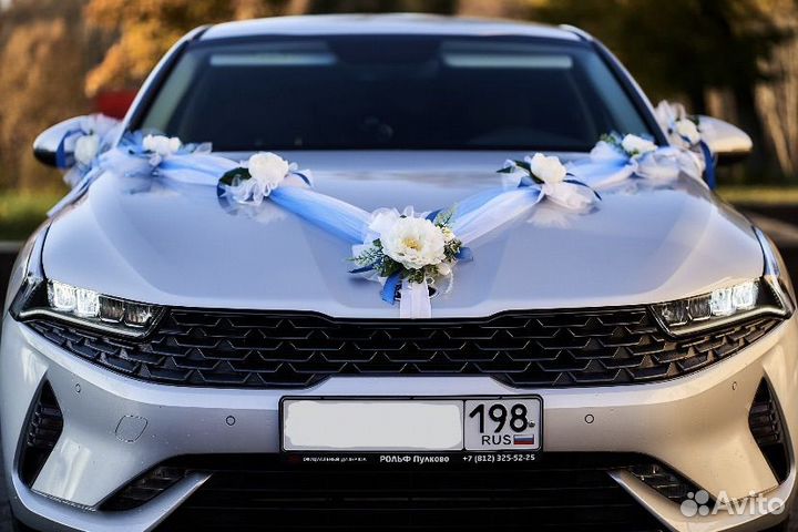 Комплект украшений на свадебный автомобиль