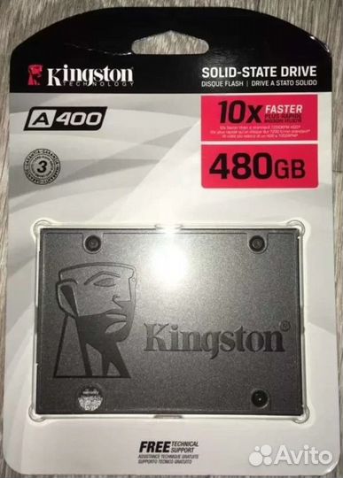 SSD Kingston A400 480gb новый
