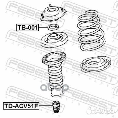 Подшипник опоры амортизатора toyota camry 01- п