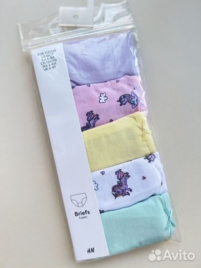 Трусы для девочек брифы hm 122/128