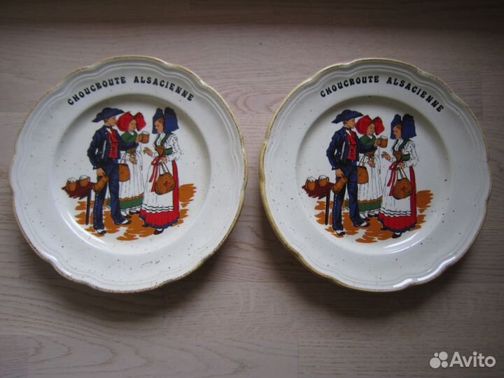 Тарелки декоративные,6 шт. Италия