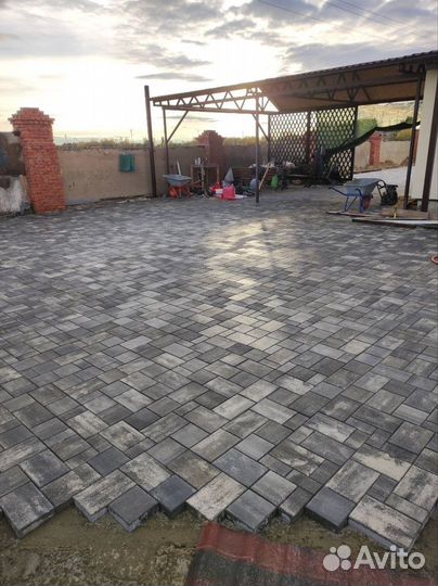 Тротуарная плитка брусчатка новый город