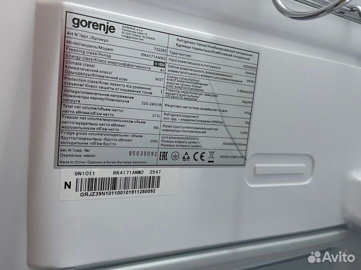 Холодильник Gorenje RK 4171 ANW2