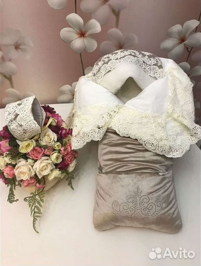 Зимний конверт на выписку