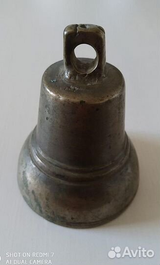 Колокольчик латунный, тяжелый