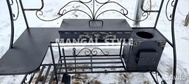 Мангал с крышей