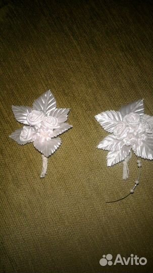 Свадебный венок и бутоньерки