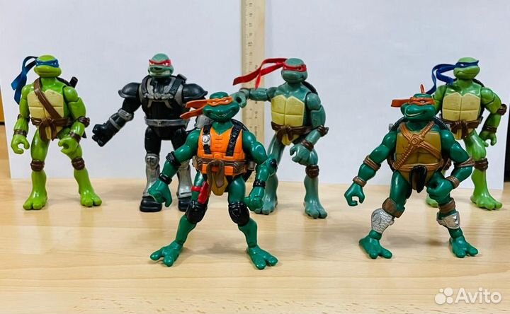 Фигурки черепашки-ниндзя Коллекц.2005-2006 г-6шт