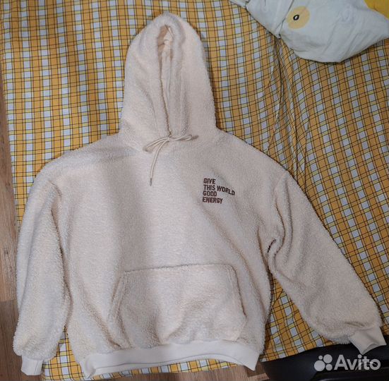 Мягкое худи с принтом