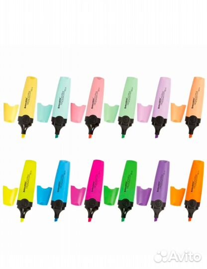 Набор текстовыделителей пастель и неон 21шт