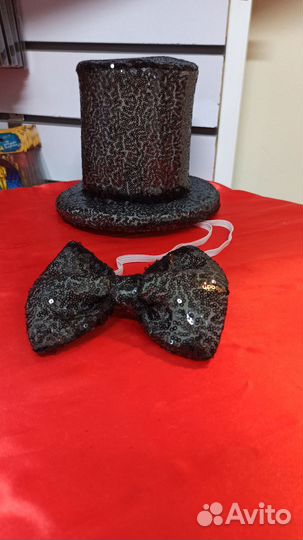 Цилиндр и бабочка для ростовой куклы