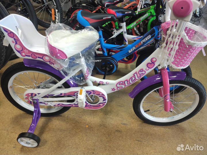Детский велосипед Stels эхо 16 розовый
