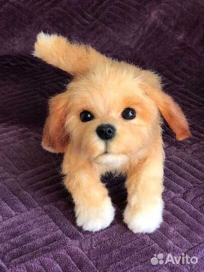 Мягкая игрушка ручной работы щенок Мальтипу