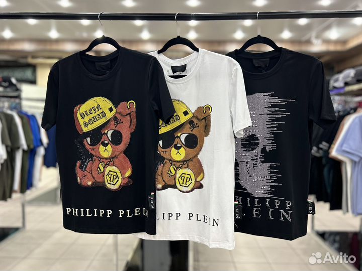 Футболки турецкие хлопок Moschino, Philipp Plein