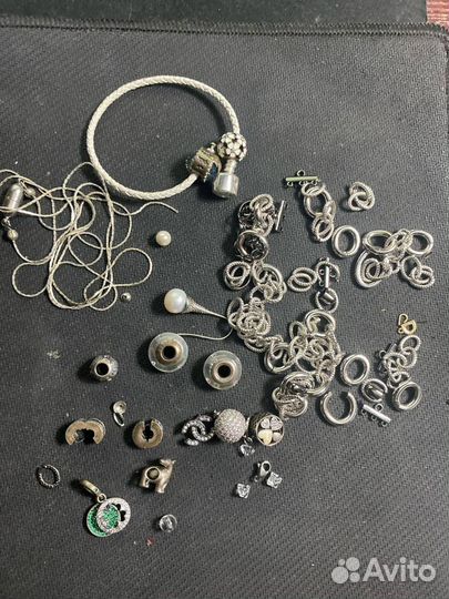 Фурнитура и бусины для бижутерии пакетом