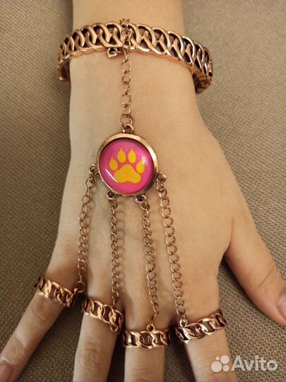 Талисман Тигра из Леди Баг, браслет с кольцами