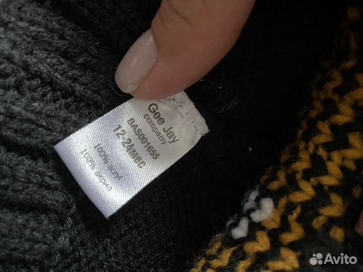 Набор шапка и Шарф 1-2 года 300