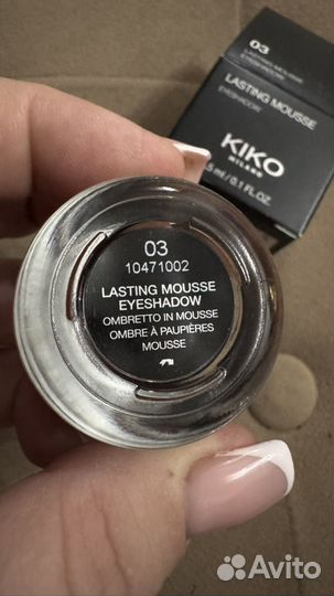 Kiko lasting mousse стойкие муссовые тени для век