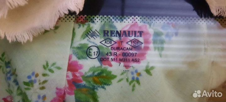 Стекло заднее Рено Симбол Renault Symbol