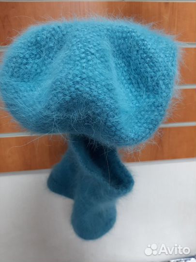 Шапка, берет, снуд, пух