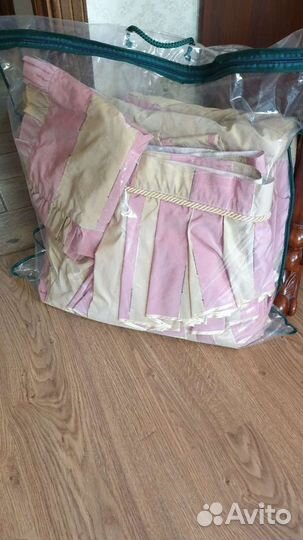 Комплект шторы и покрывало ламбрекен, наволочки