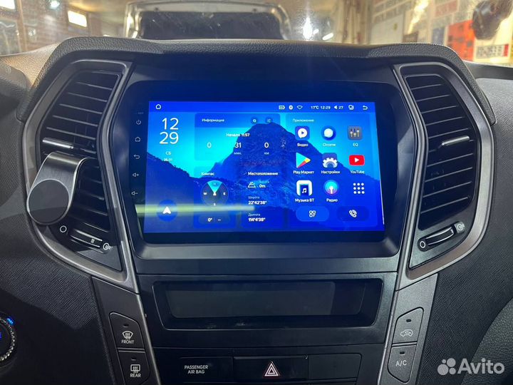 Магнитола на android для Hyundai Santa Fe