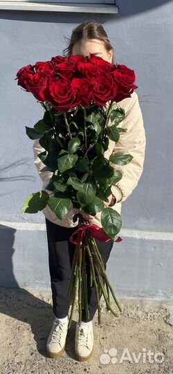 Высокие длинные розы гиганты