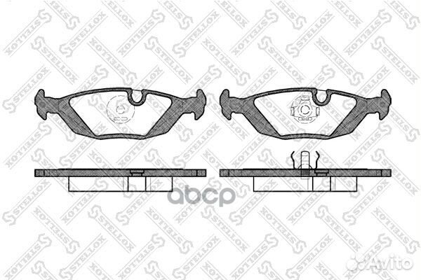 166 000SX 155 00FDB296 колодки дисковые з. BM