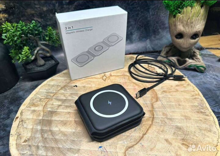 Беспроводная зарядка 3в1