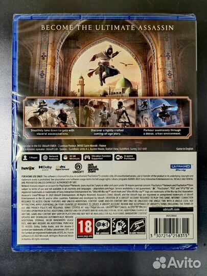 Assassins Creed Mirage PS5 рус суб
