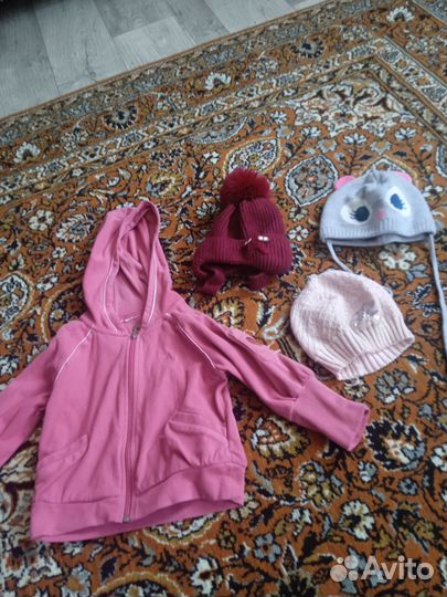 Пакет тёплой одежды на девочку 3-4 года