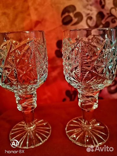 Хрустальные рюмки на ножке СССР