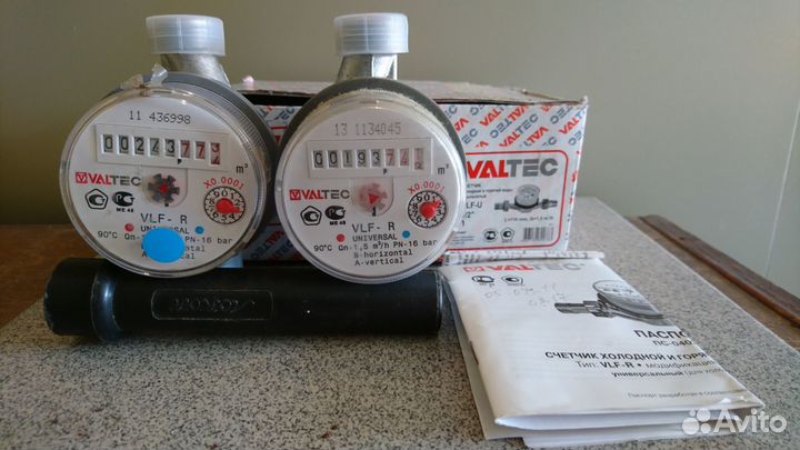 Счётчики воды Valtek б/у 2 штуки