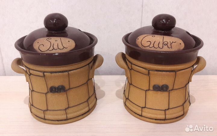 Набор из керамики «Соль & Сахар»