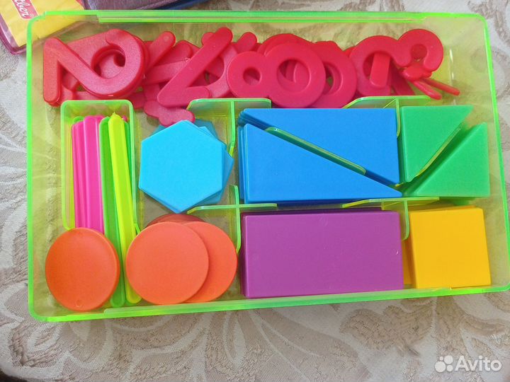 Касса букв, счетные палочки