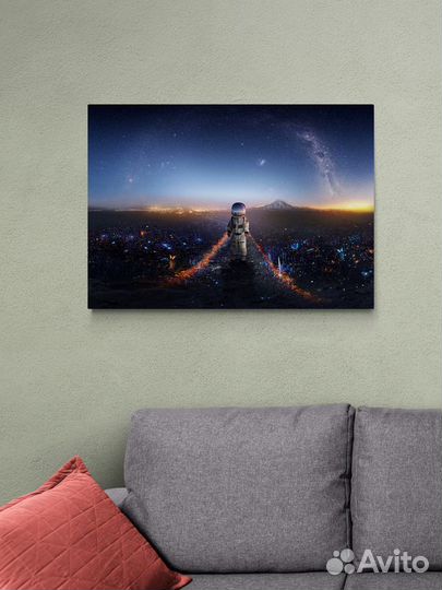 Картина арт 70 на 50 в стиле Космос и Звезды