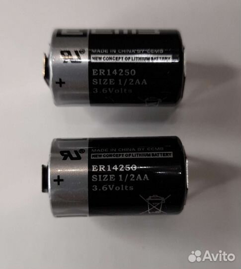 Батарейки ER14250 Size 1/2aa, 3.6v