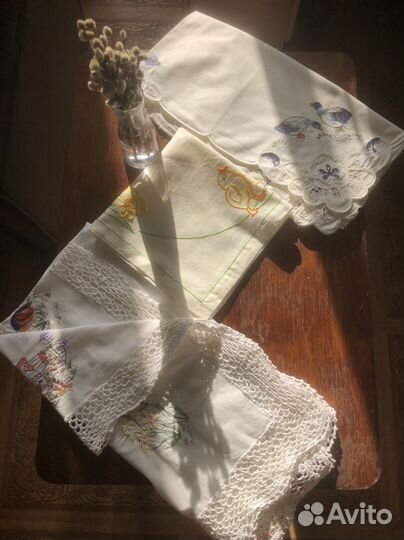 Скатерти винтаж 3 шт «Пасха»