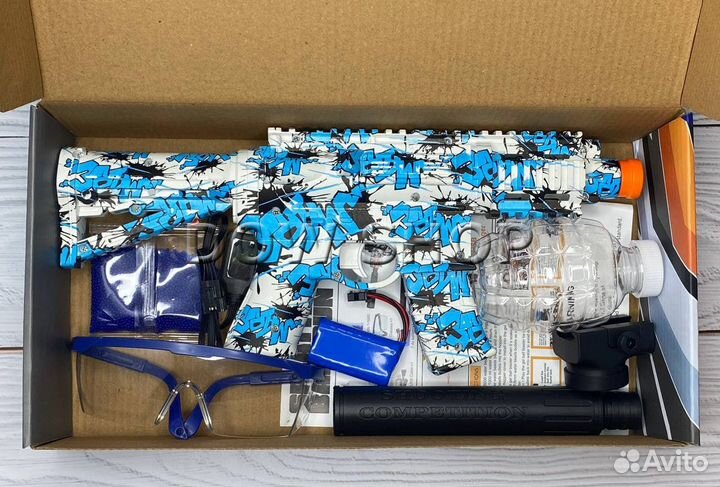 Детский автомат M4 orbeez Синий