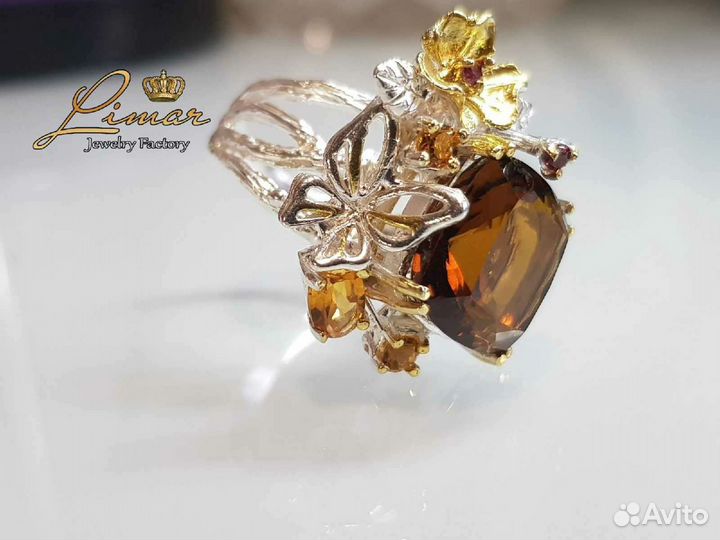 Кольцо серебро 925