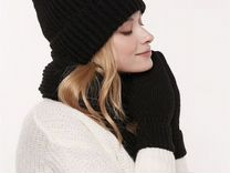 Зимний комплект шарф и шапка