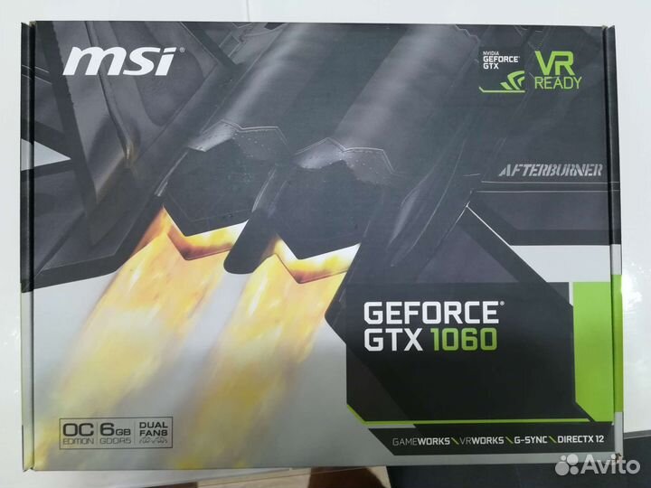 Видеокарта msi GeForce gtx 1060 6gb